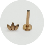 Labret Mini Navete (Natural, PVD Gold e Rose Gold) - Imagem 3