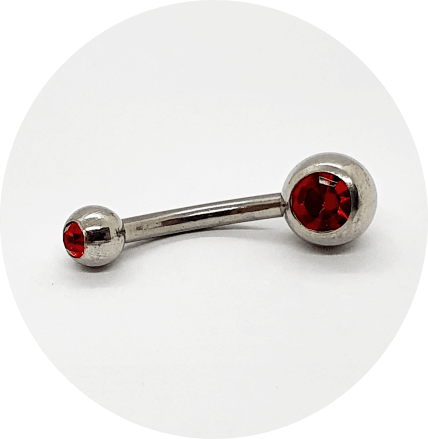 Banana Bell Mini Cristal Vermelho