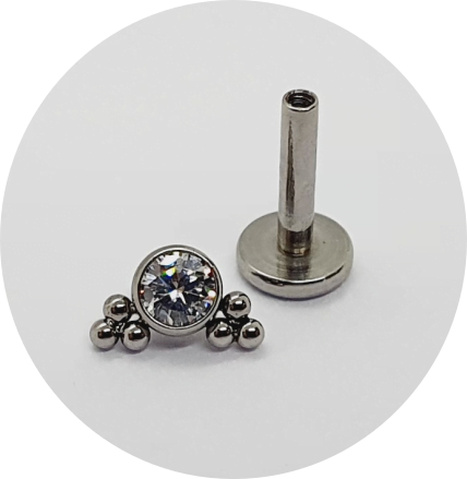Labret Zircônia Mini 6B