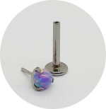 Labret Push Pin Opala Prongset - Várias Cores - Imagem 3