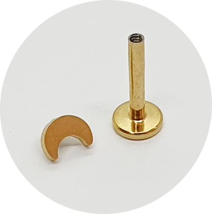 Labret Lua PVD Gold