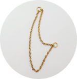 Corrente Elo Fino Duplo - (Natural e PVD Gold)