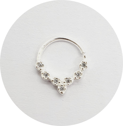 Argola de Torção Zircônia 7P