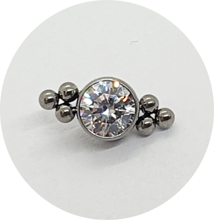 Labret Zircônia 6B