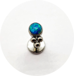 Labret Mini Opala Verde Água 3B