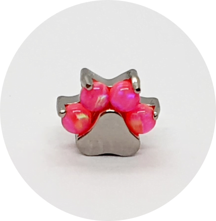 Labret Mini Patinha Opala Pink