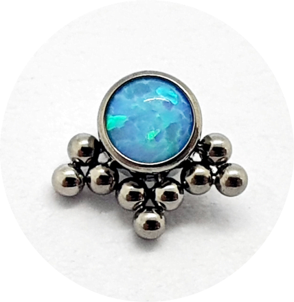 Labret Opala Azul Flat 9B