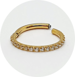 Segmento Articulado Zircônias cravejadas PVD Gold - Imagem 4