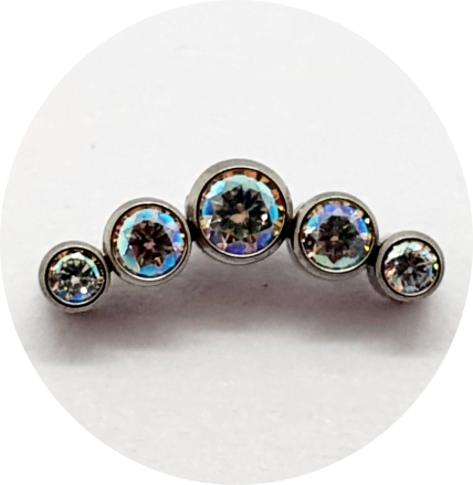 Labret Zircônia Furta-cor