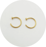 Argola com trava (Natural, PVD Black ou Gold) - Imagem 2