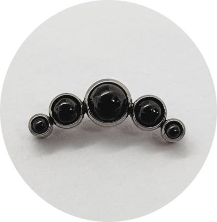 Labret Cluster Ônix 5P