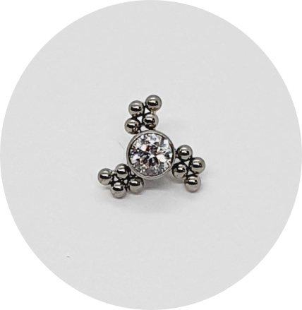 Labret Zircônia 12B (Várias cores)