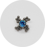 Labret Zircônia 16B (Várias cores) - Imagem 4