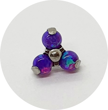 Labret Trinity Opala Lilás Escuro