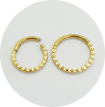 Segmento Articulado Estrela Talhada Frontal (Natural e PVD Gold) - Imagem 2