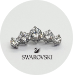 Labret Cluster Zircônias 5P Swarovski - Assinatura à laser