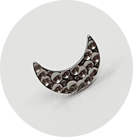 Labret Meia Lua Martelada