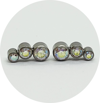 Labret Mini Zircônia Furta-cor 3P V2