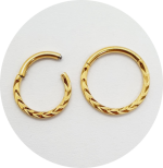 Segmento Articulado Trançado (Natural e PVD Gold)