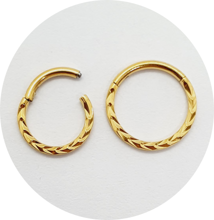 Segmento Articulado Trançado (Natural e PVD Gold)