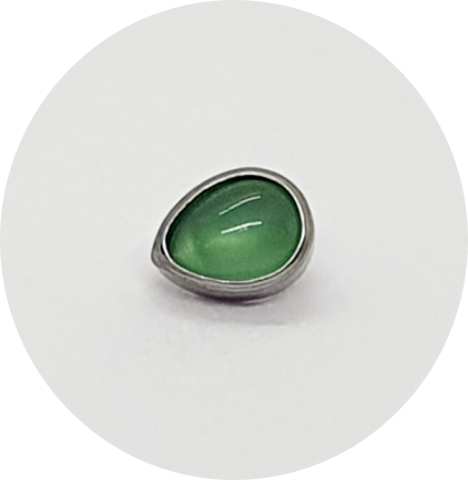 Labret Gota Jade Natural