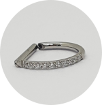 D-Ring Zircônias cravejadas