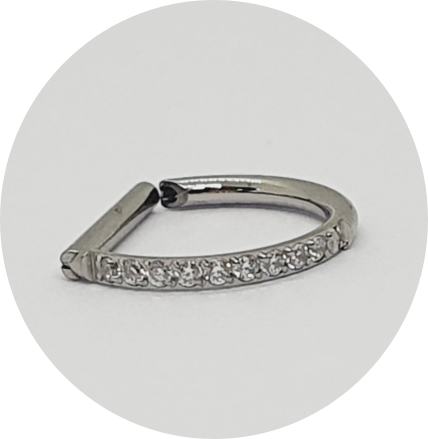 D-Ring Zircônias cravejadas
