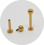 Labret Básico PVD Gold - Imagem 2