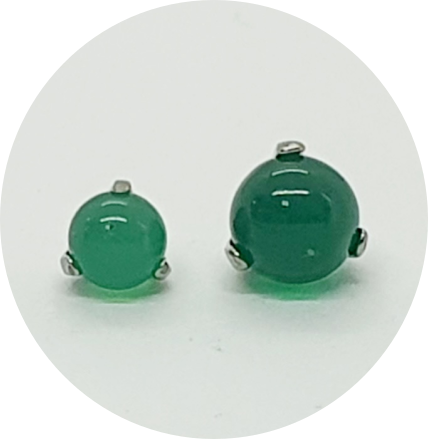 Labret Jade Natural Prongset 3 Garras