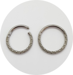 Segmento Articulado Talhado frontal - Natural e PVD Gold
