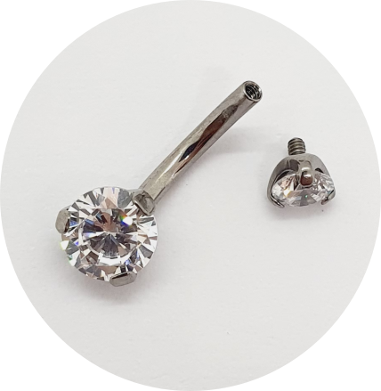 Banana Bell Mini Zircônia Prongset