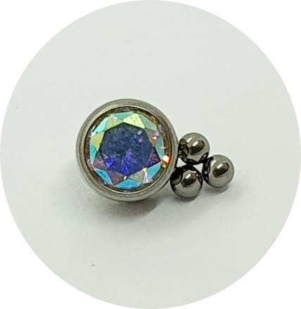Labret Cristal Furta-cor 3B