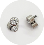 Labret Mini Zircônia 2P - Várias Cores