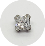 Labret Mini Zircônia Square