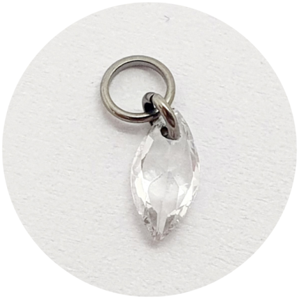 Pingente Navete Cristal