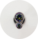 Labret Mini Zircônias 2P - Várias Cores - Imagem 3