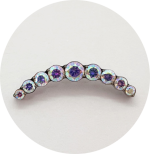 Labret Cluster Zircônias 9P - Várias Cores - Imagem 2