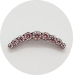 Labret Cluster Zircônias 9P - Várias Cores - Imagem 3