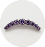 Labret Cluster Zircônias 9P - Várias Cores - Imagem 5