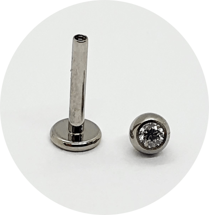 Labret Esfera com Zircônia
