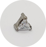 Labret Triângulo Zircônia Prongset Fine Line - Imagem 2