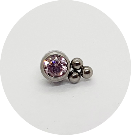 Labret Micro Zircônia 3B - Várias Cores