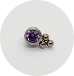 Labret Micro Zircônia 3B - Várias Cores - Imagem 4
