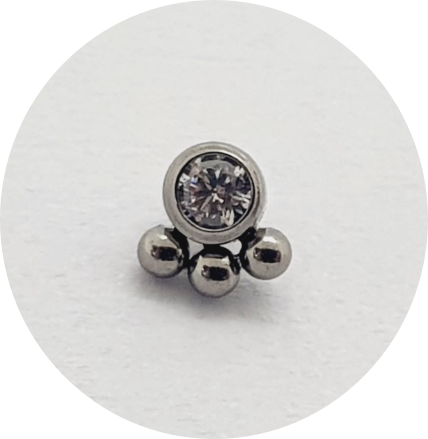 Labret Micro Zircônia 3B M2