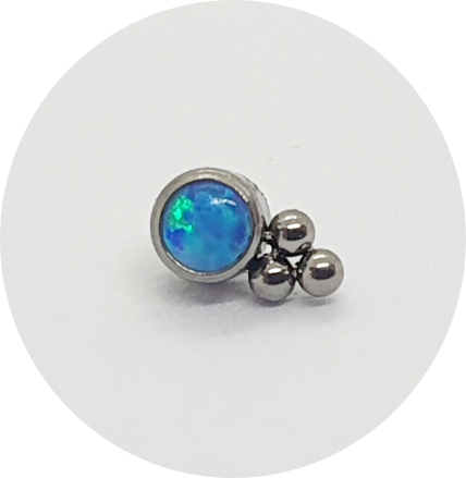 Labret Micro Opala 3B - Várias Cores