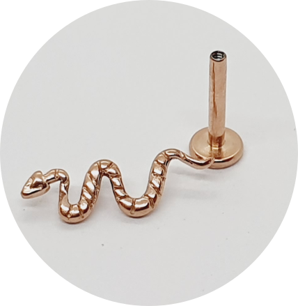 Labret Cobra PVD Rose Gold