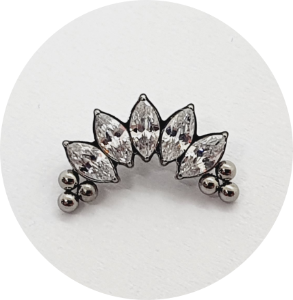 Labret Cluster Navete 5P 6B