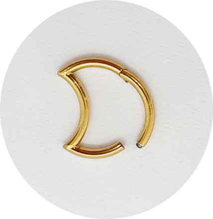 Segmento Articulado Meia Lua PVD Gold