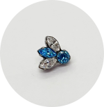 Labret Mini Navete Zircônia - Várias Cores - Imagem 3