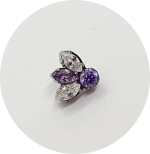 Labret Mini Navete Zircônia - Várias Cores - Imagem 4